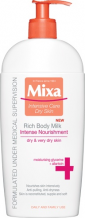 Mixa Rich Body Milk Intense Nourishment intenzivní vyživující tělové mléko 400 ml