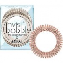 Invisibobble Slim Bronze Me Pretty, 3 kusy originální vlasové gumičky bronzové