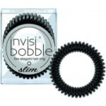 Invisibobble Slim True Black, 3 kusy originální vlasové gumičky černé